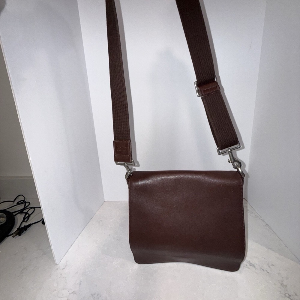 Coach Leather Shoulder Bag C0D-9432 Dark Brown Vintage 80's-90's